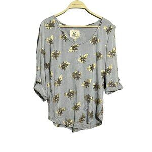 Anthropologie Porridge Sullivan Anlyan Blouse Vneck Women Sz S Star Loose Relax